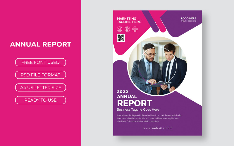 Modern Annual report Business Flyer Template Design Corporate Identity