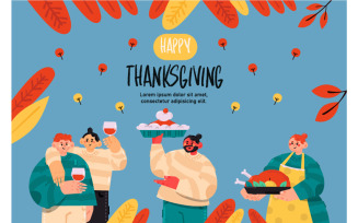 Thanksgiving Background Illustration (2)