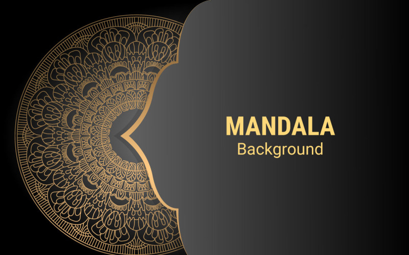 Vector circular ornament. Mandala design. Background