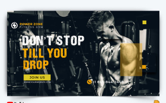 Gym and Fitness YouTube Thumbnail Design -023