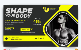 Gym and Fitness YouTube Thumbnail Design -029