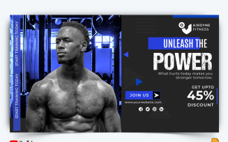 Gym and Fitness YouTube Thumbnail Design -032