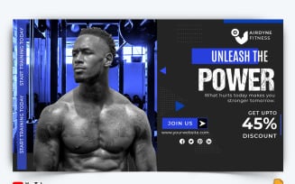Gym and Fitness YouTube Thumbnail Design -032