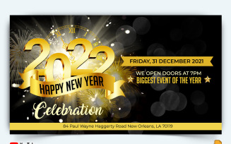 New Year Party YouTube Thumbnail Design -004