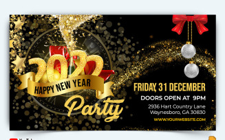 New Year Party YouTube Thumbnail Design -008