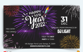 New Year Party YouTube Thumbnail Design -009