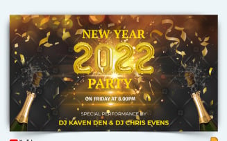 New Year Party YouTube Thumbnail Design -011