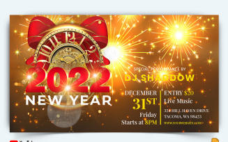New Year Party YouTube Thumbnail Design -012