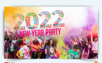 New Year Party YouTube Thumbnail Design -013