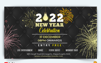 New Year Party YouTube Thumbnail Design -015