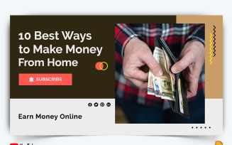 Online Money Earnings YouTube Thumbnail Design -002