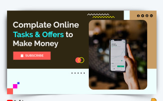 Online Money Earnings YouTube Thumbnail Design -003