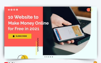 Online Money Earnings YouTube Thumbnail Design -007