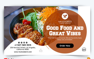 Restaurant and Food YouTube Thumbnail Design -005