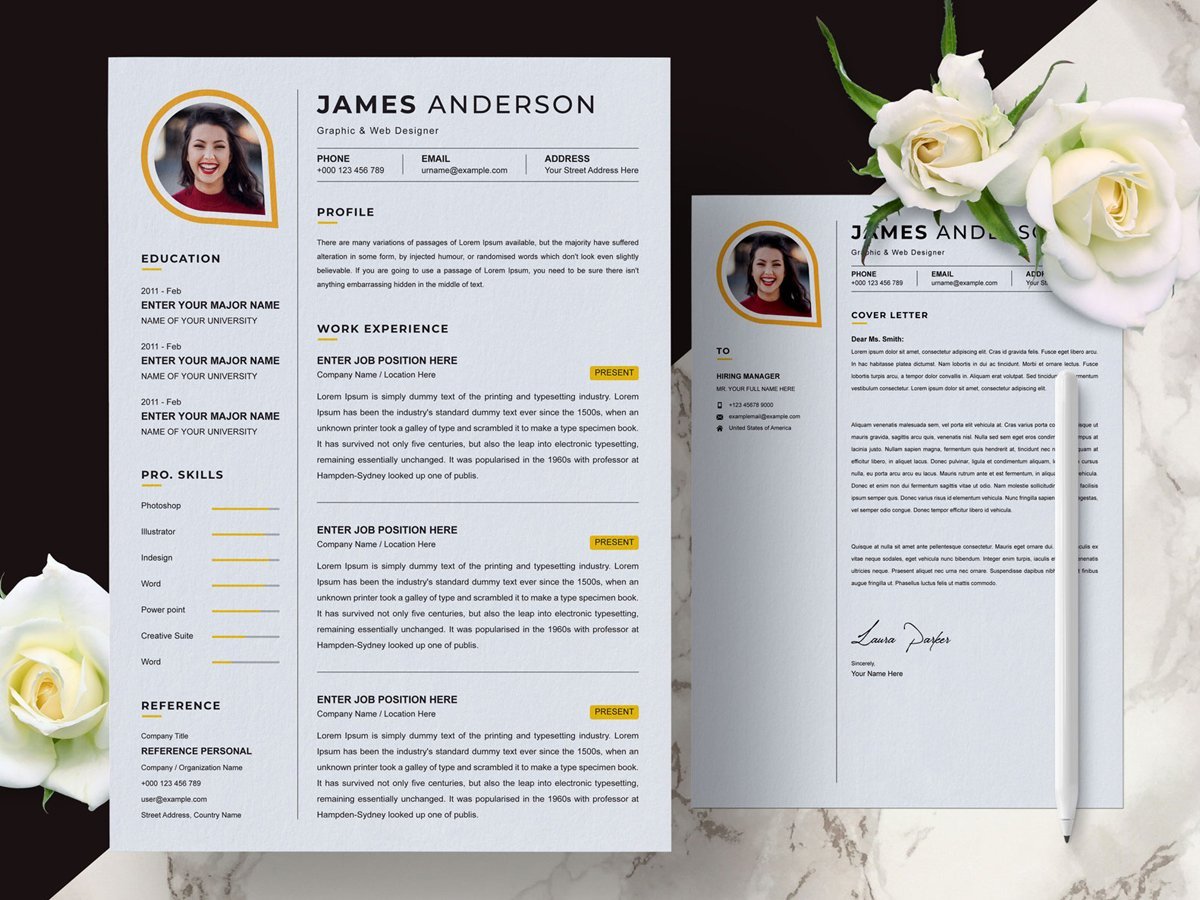 Template #284445 Clean Resume Webdesign Template - Logo template Preview