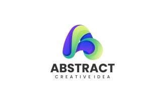 Abstract Letter A Gradient Logo 1