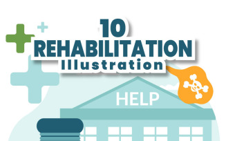 10 Rehabilitation or Physiotherapy Illustration