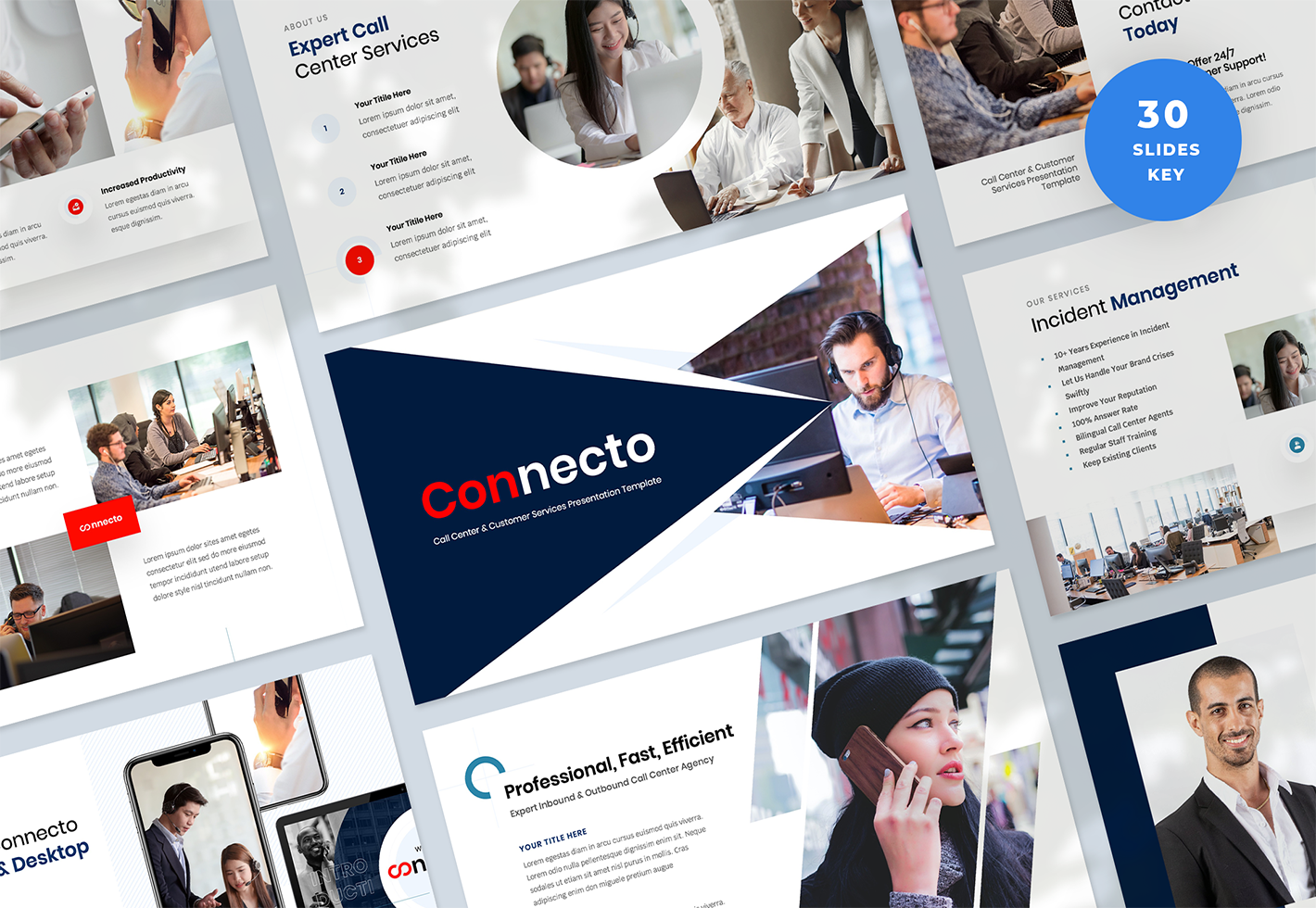 Call Center & Customer Services Keynote Template