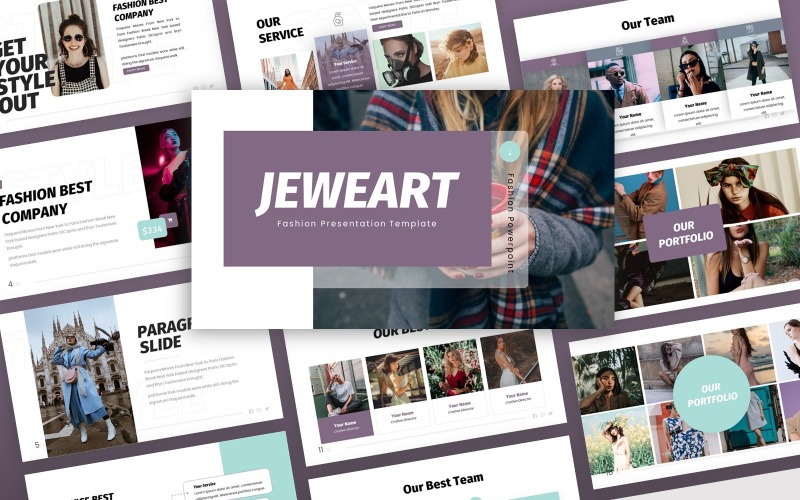 Jeweart - Fashion Multipurpose PowerPointTemplate PowerPoint Template