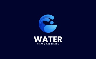 Water Gradient Logo Style Vol.3