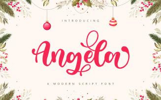 Angela - Modern Script Font