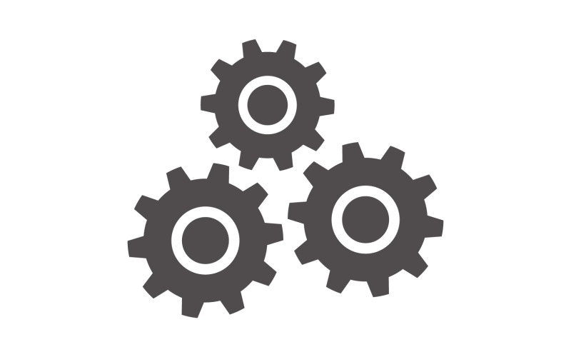 Gear Vector Icon Illustration Design V15 Logo Template