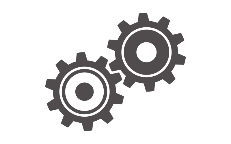 Gear Vector Icon Illustration Design V6 Logo Template