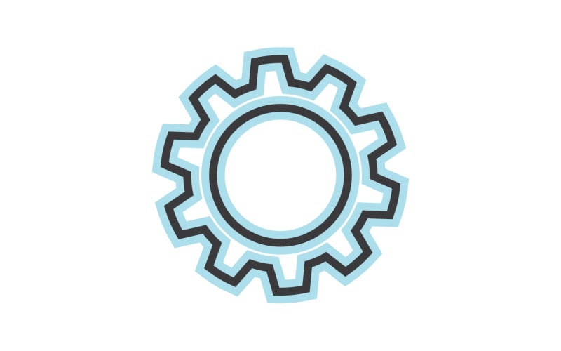 Gear Vector Icon Illustration Design V7 Logo Template