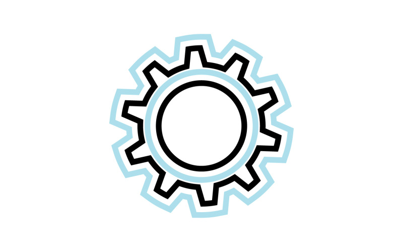 Gear Vector Icon Illustration Design V8 Logo Template