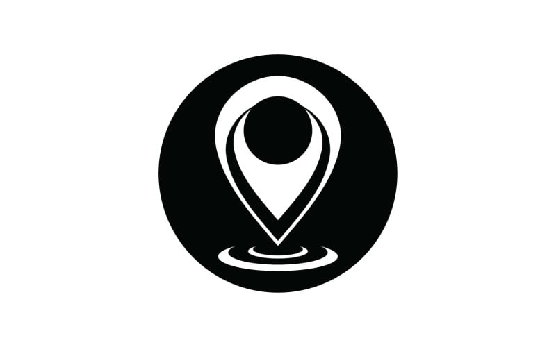 Location Point Icon Vector Illustration V15 Logo Template