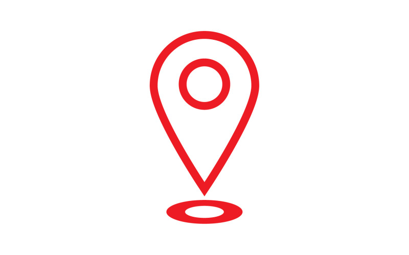 Location Point Icon Vector Illustration V8 Logo Template