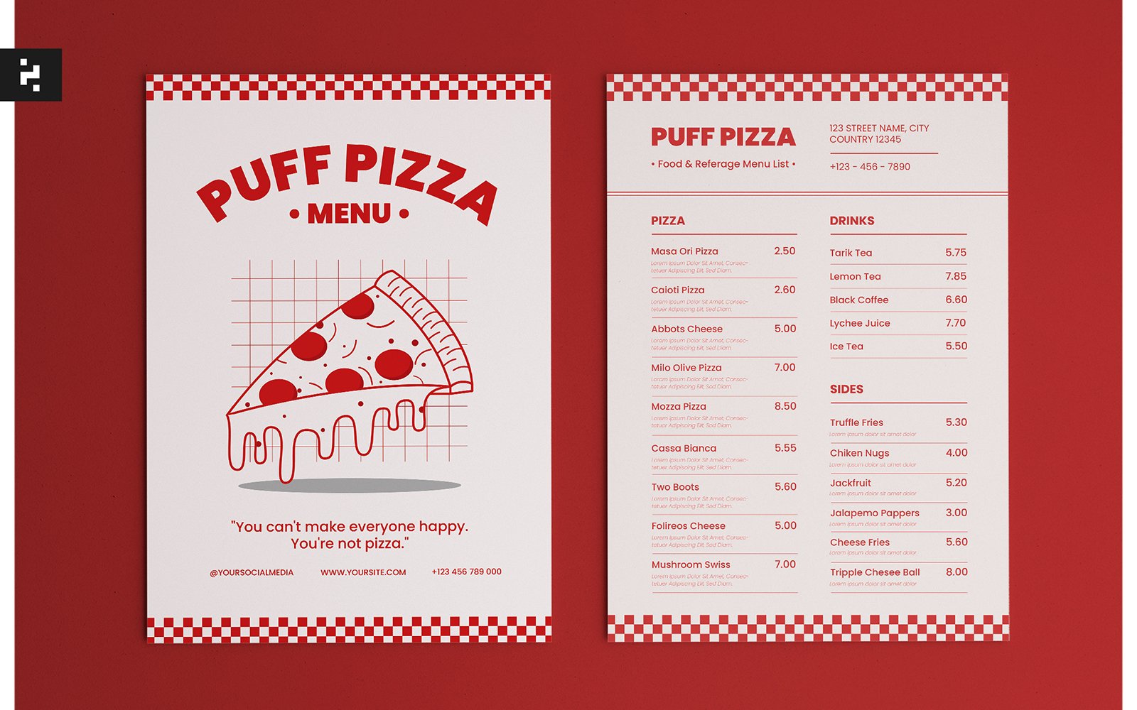 Kit Graphique #284873 Pizza American Divers Modles Web - Logo template Preview
