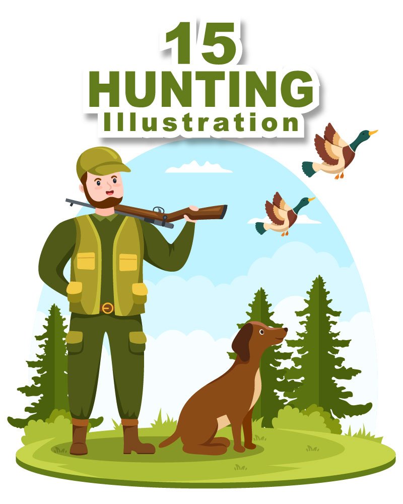 Kit Graphique #284898 Hunting Rifle Divers Modles Web - Logo template Preview