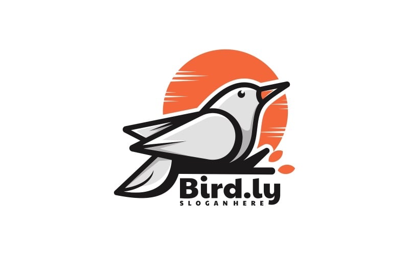 Bird Simple Mascot Logo Vol.8 Logo Template