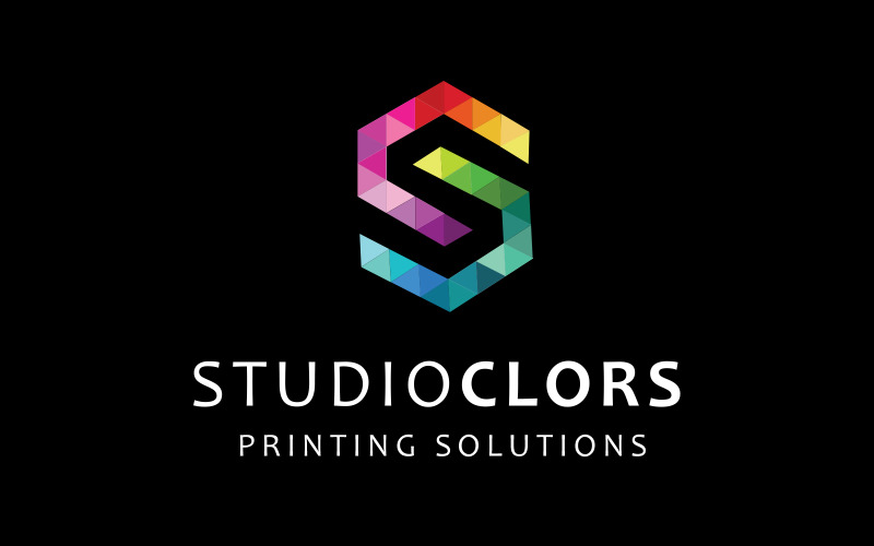 Design Studio Colors - Letter S Logo Logo Template