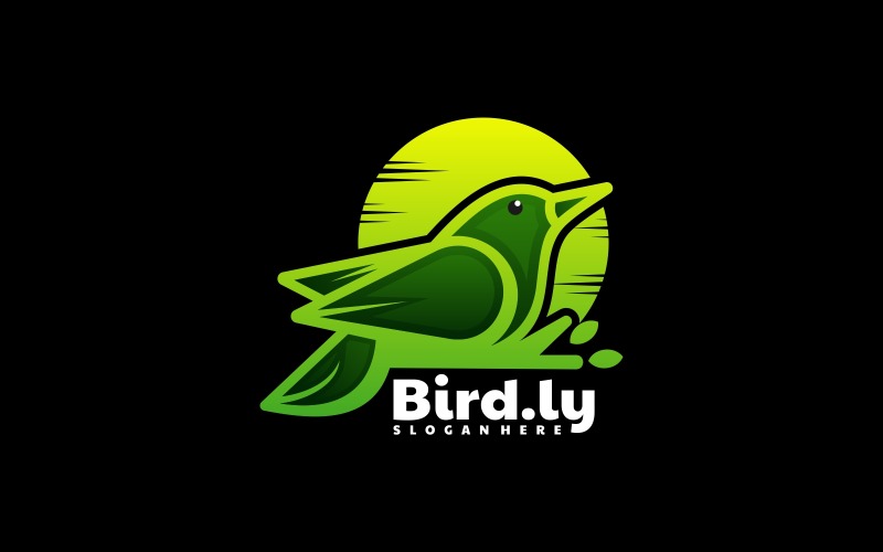 Nature Bird Line Art Logo Logo Template