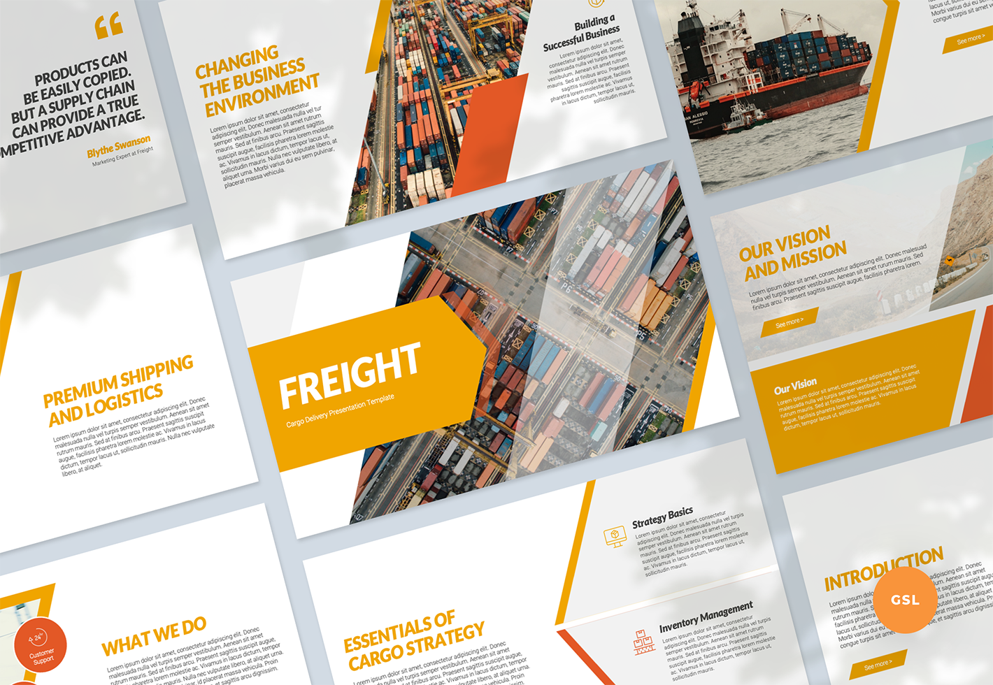 Template #284927 Cargo Freight Webdesign Template - Logo template Preview