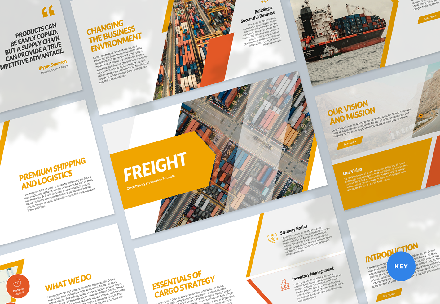 Cargo Delivery Presentation Google Slides Template