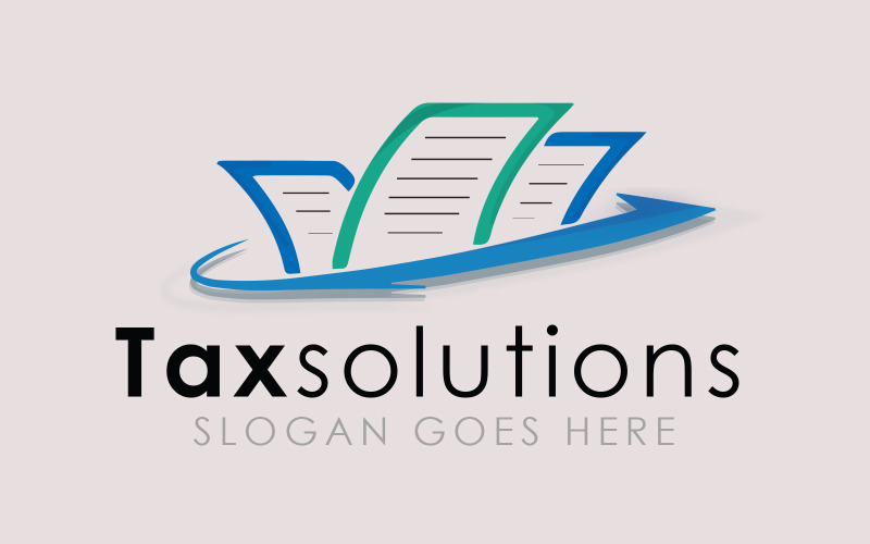 Accountant Tax Solutions Logo Logo Template