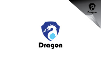 Minimal Dragon Logo Template