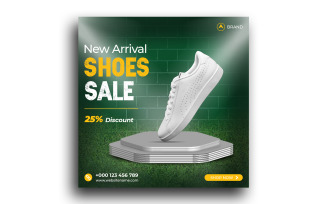 Shoe Sale sale Social Media post design template