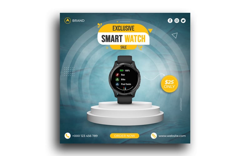 Smart Watch Sale Instagram Post Social Media