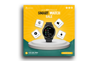 Smart Watch Social Media Post Instagram Post Banner Template