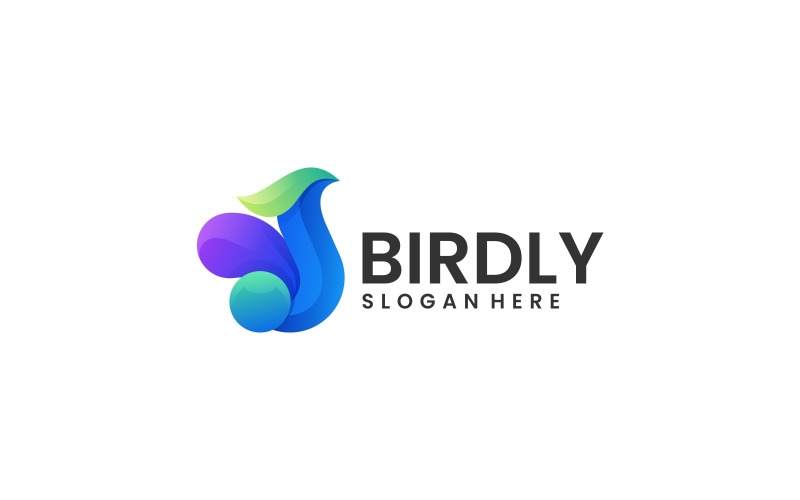 Bird Gradient Logo Design 1 Logo Template