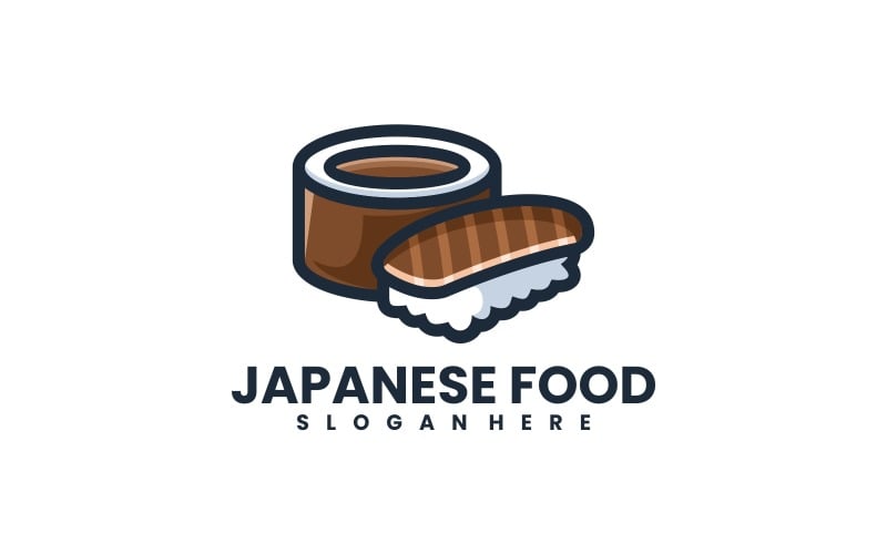 Japanese Food Simple Logo Logo Template