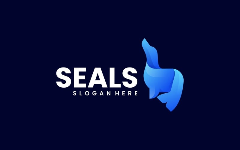 Seals Gradient Logo Design Logo Template