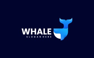 Whale Gradient Logo Style 2