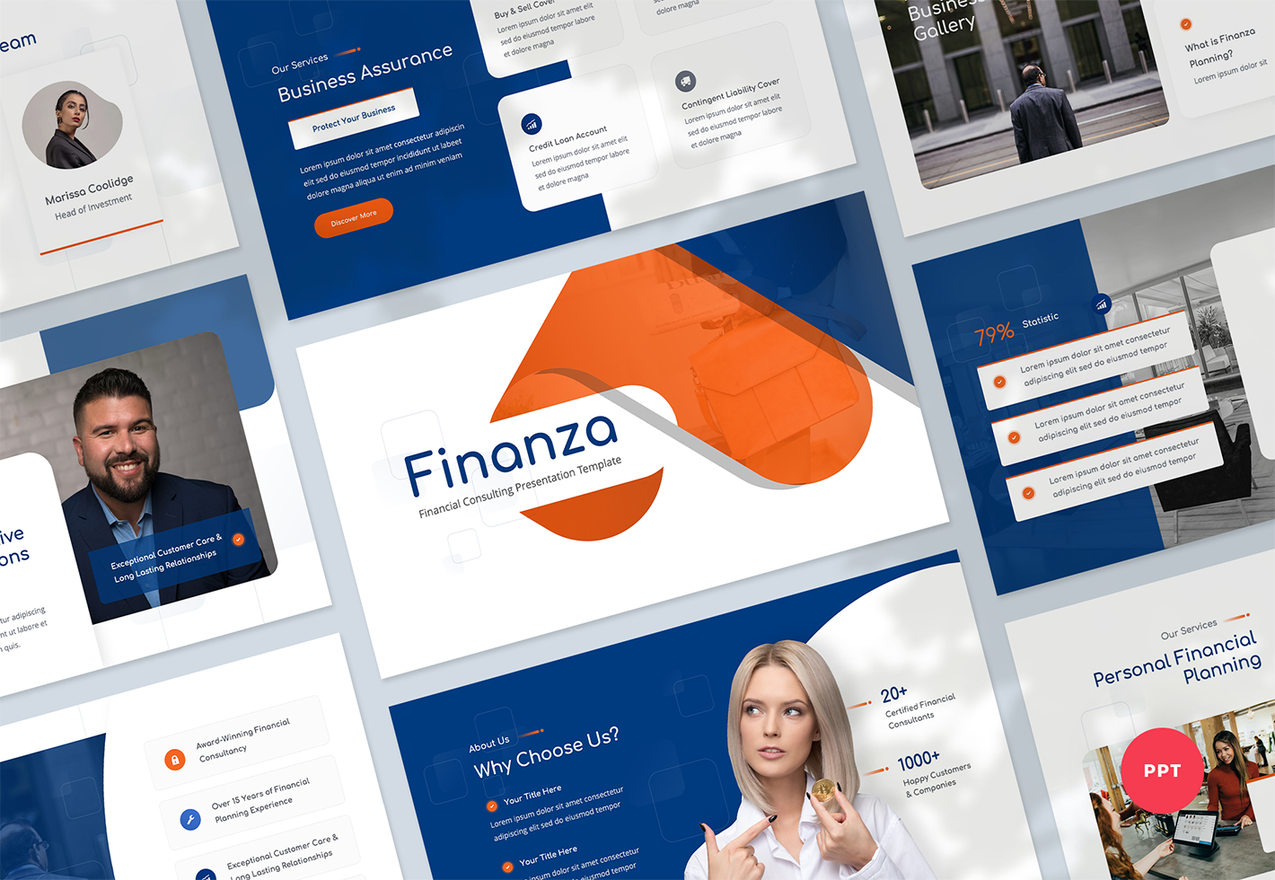 Financial Consulting Presentation PowerPoint Template
