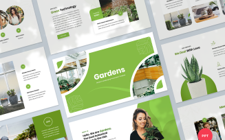 Garden and Landscaping Presentation PowerPoint Template