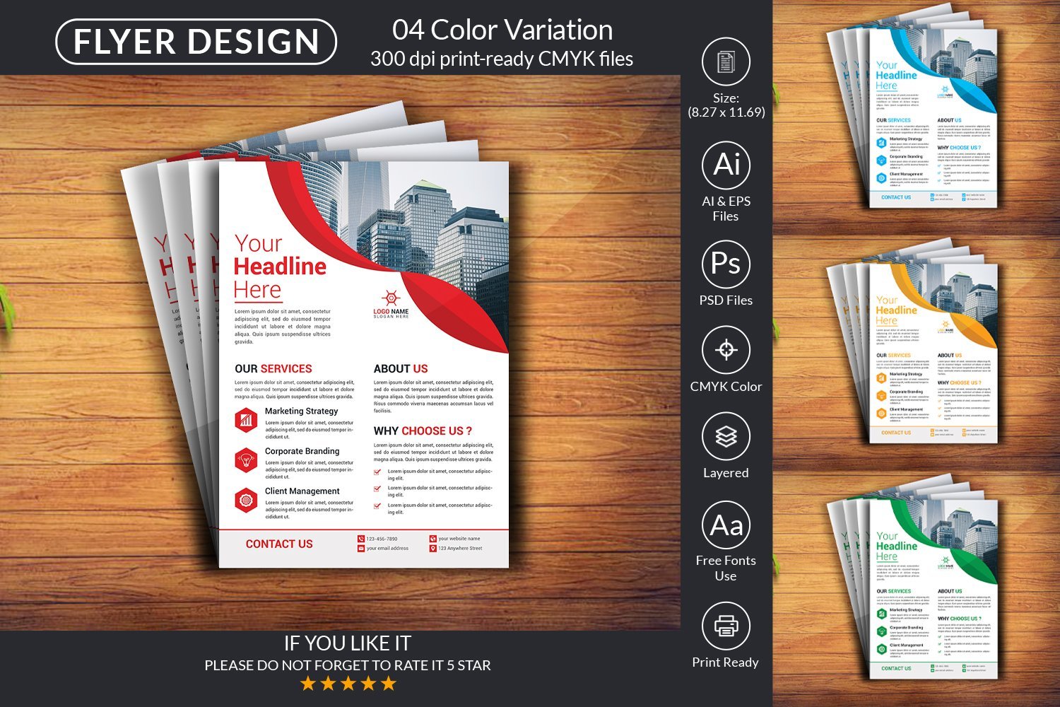 Kit Graphique #285203 Flyer Design Divers Modles Web - Logo template Preview